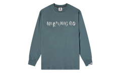 AAPE Record Logo Long Sleeve Sweatshirt "Grey" PK_KAGW9O