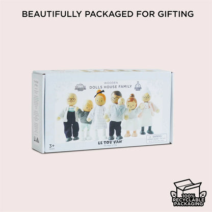 Wooden Dolls House Family