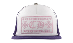 CH Hollywood Trucker Cap "Purple / White / Pink" CHRM1036