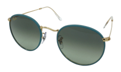 ROUND FULL COLOR SUNGLASSES "PETROLEUM ON LEGEND GOLD" RB3447JM-9196BH_50