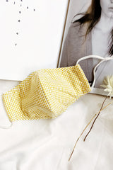 Maiden Mask Gingham Yellow