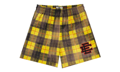 EE BASIC SHORT "SS24 - Yellow/Black Plaid" EE697