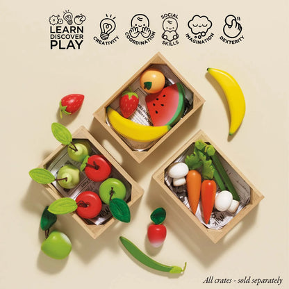 Orchard Fruits Wooden Market Crate