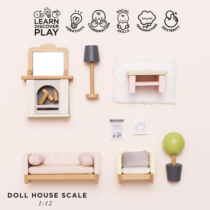 Doll House Sitting Room Furniture Set