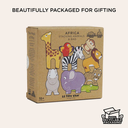 Africa Stacking Animals & Bag