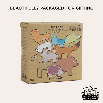Woodland Stacking Forest Animals & Bag