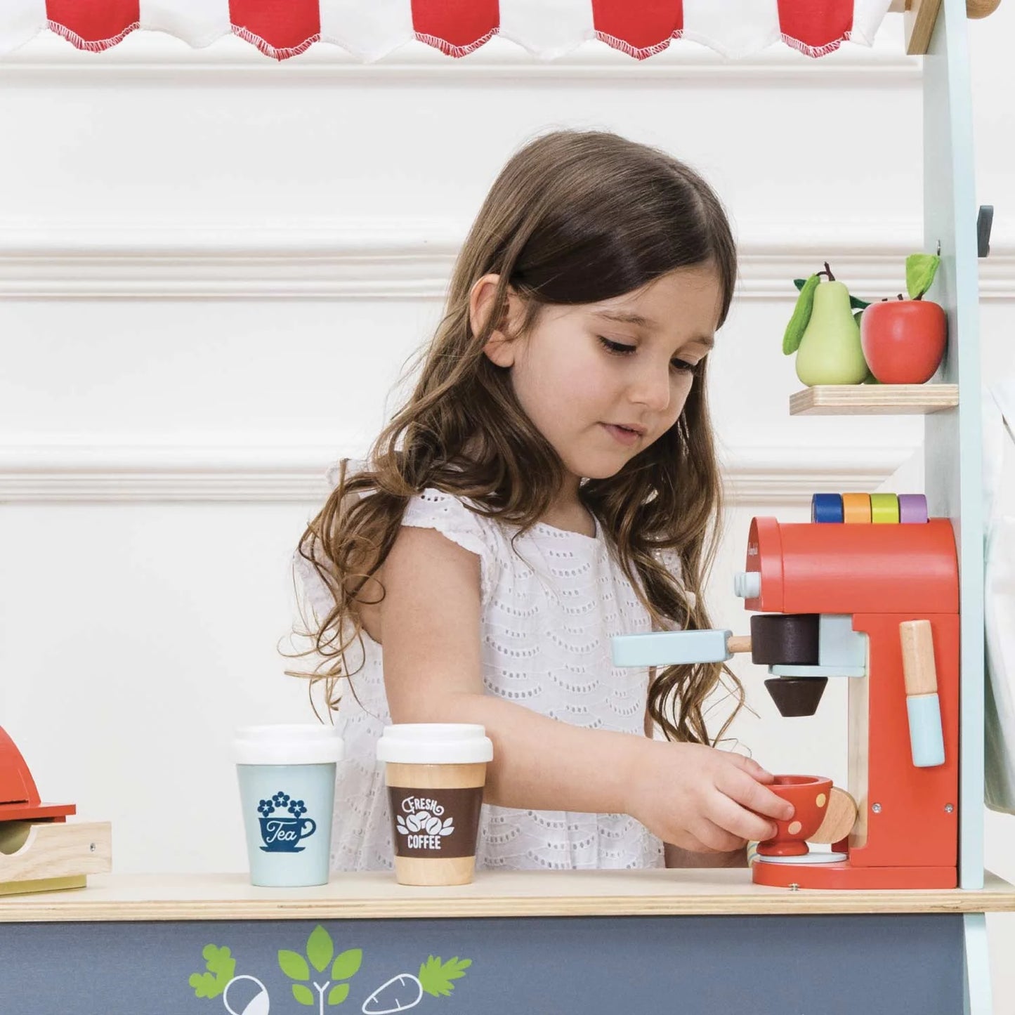 Wooden Toy Coffee Machine & Cup