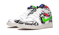 Air Jordan 1 Mid GS "All Over Logos" 554725 143