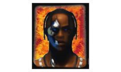 Travis Scott T-3500 Portrait T-Shirt "Black" TSUC56