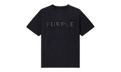 Crystals Textured SS Tee "Black" P104 TBMS226