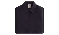 Nylon Faille Cropped Button Down "Black" khw030333 001