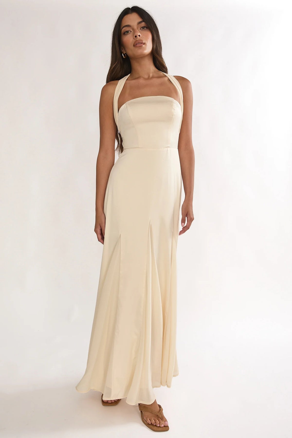 Loro Godet Hem Maxi Dress Butter