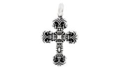 Filigree Cross Pendant "Extra Small - Sterling Silver" CHRM0795