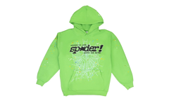 Rhinestone Punk V2 Hoodie "Slime Green" SP5der369