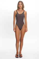 LIONESS Kenny One Piece Chocolate Blue Polka