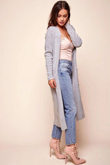 Brookhaven Cafe Long Sleeved Cardigan Grey