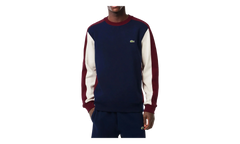 Brushed Fleece Colourblock Sweatshirt "Navy / Zinfandel" SH1299 PIG