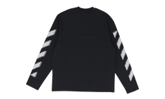 Pixel Diagonal Skate L/s Tee "Black / White" OFW MTPS 0063