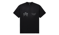 Hand Drawn Thoroughbred Dogs Tee "Aged Black" MLM100383 03
