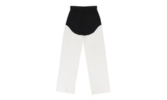 CUT OUT MOTO STRAIGHT PANTS "BLACK/WHITE" RHSS22PA003131190119