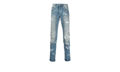 INDIGO HEAVY DISTRESS REPAIRS "Blue" P001 IHDR422