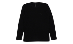 Embroidered Thermal Long Sleeve T-Shirt "Black" CHRM0824