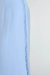 Pammy Lace Trim Maxi Skirt Cloud Blue